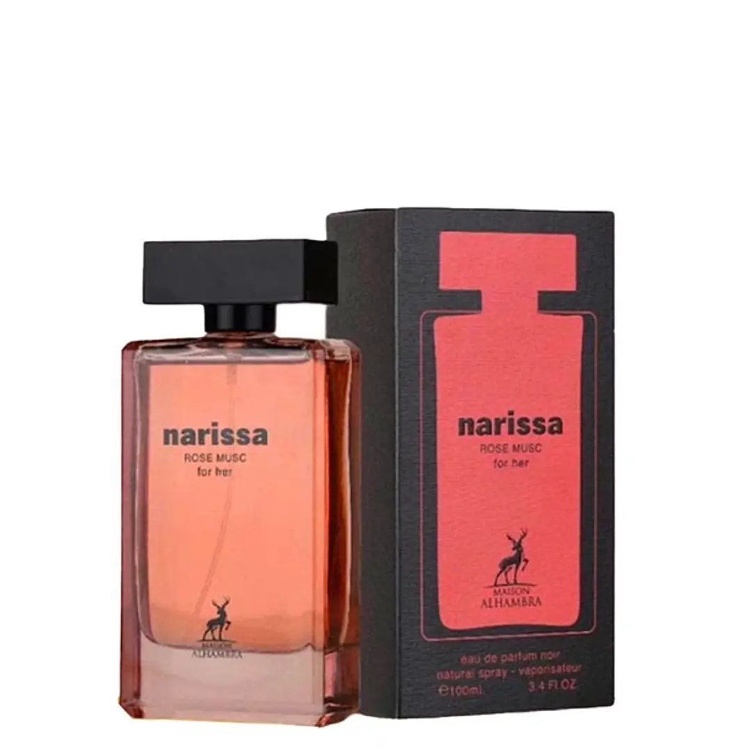 Narissa Rose Musc Maison Alhambra בהשראת Narciso Rodriguez Musc Noir Rose בושם לאישה | 100 מ"ל E.D.P