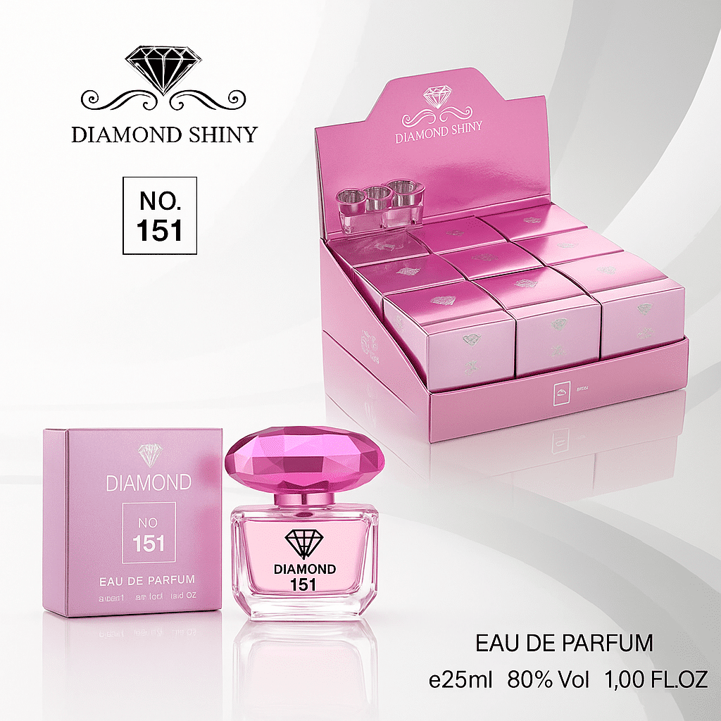 Diamond Shiny בהשראת Versace Bright Crystal בושם לאישה | 25 מ"ל