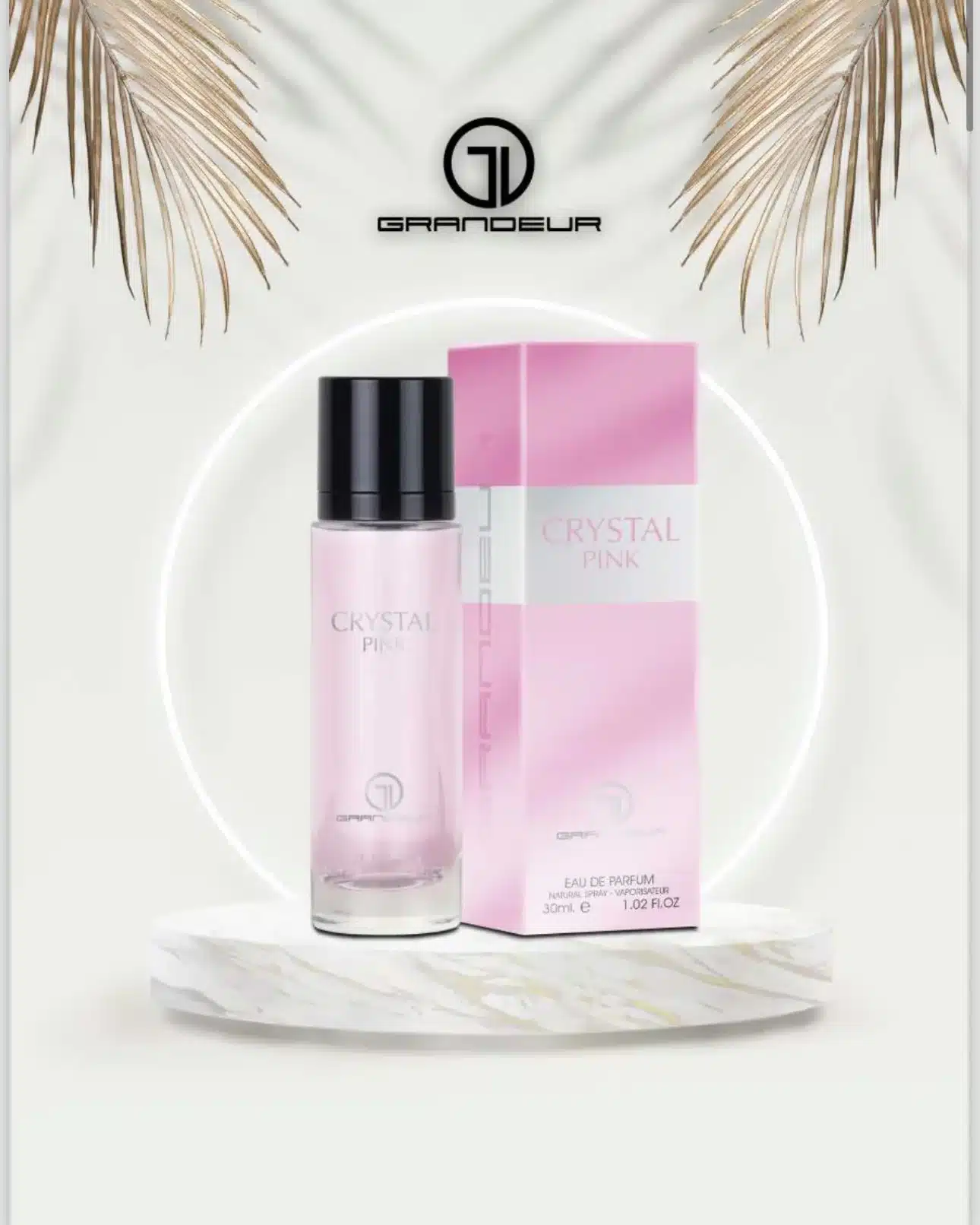 Crystal Pink by Grandeur בהשראת Versace Bright Crystal בושם לאישה | 30 מ"ל E.D.P