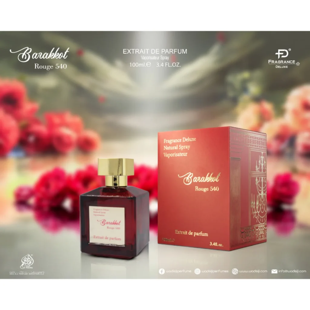 Barakkat Rouge 540 Fragrance Deluxe בהשראת baccarat rouge 540 Extrait maison francis kurkdjian בושם יוניסקס | 100 מ"ל E.D.P