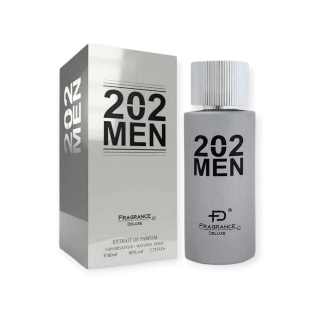 202 Men Fragrance Deluxe בהשראת 212 Men Carolina Herrera בושם לגבר | 80 מ"ל E.D.P