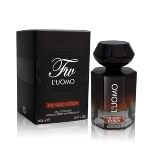 FW L'Uomo The Night Edition Fragrance World בהשראת La Nuit de L'Homme Eau de Parfum Yves Saint Laurent בושם לגבר | 100 מ"ל E.D.P