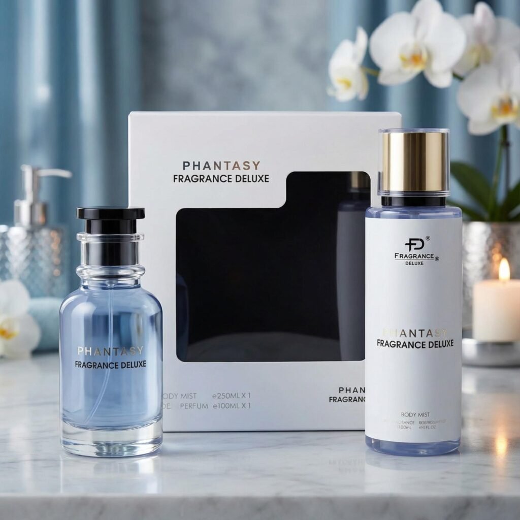 Phantasy Set Fragrance Deluxe Set בהשראת Louis Vuitton Imagination בושם יוניסקס | 100 מ"ל בושם + 250 מ''ל מבשם גוף