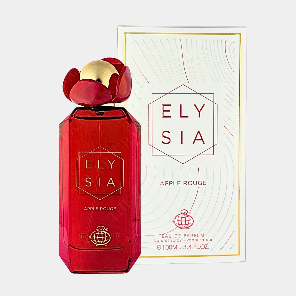 Elysia Apple Rouge Fragrance World בהשראת Kayali Eden Juicy Apple 01 בושם יוניסקס | 100 מ"ל E.D.P